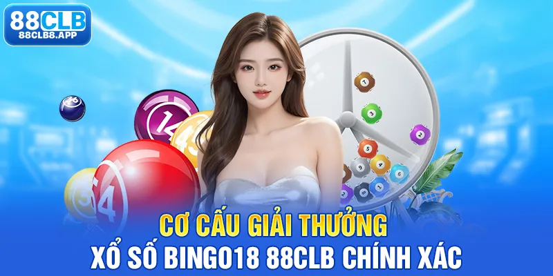 Cơ cấu giải thưởng xổ số Bingo18 88CLB chính xác