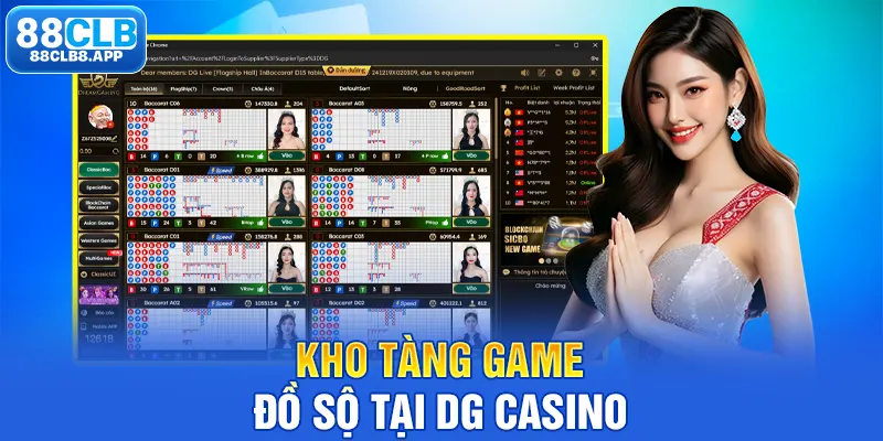 Kho tàng game đồ sộ tại DG Casino